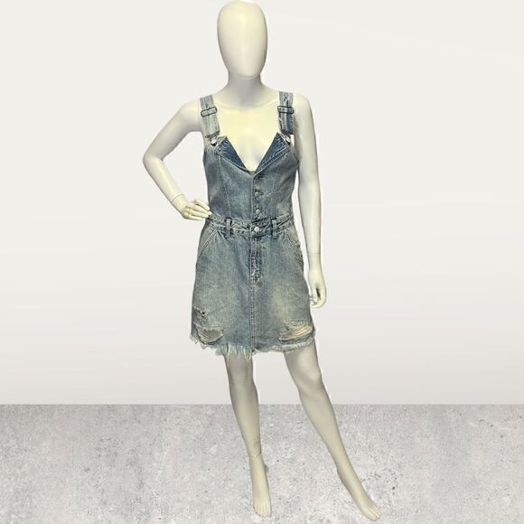 Ksubi Woman’s Denim The Palms Pini Overall Dress - Picture 2 of 11